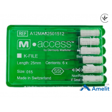 Інструмент ручний K-File M-Access №15 (Dentsply Maillefer), 6 шт./пак.